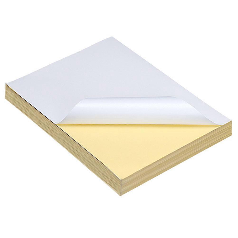 Label Sticker A4 Adhesive Typing Paper School Use White 29.7X21 CM Ink-jet Printing 100Pcs