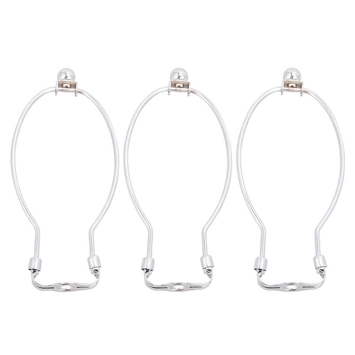 Silver Lamp Harp Holder for Floor Lamp Use 6Pcs Durable Chrome-Plated Holder
