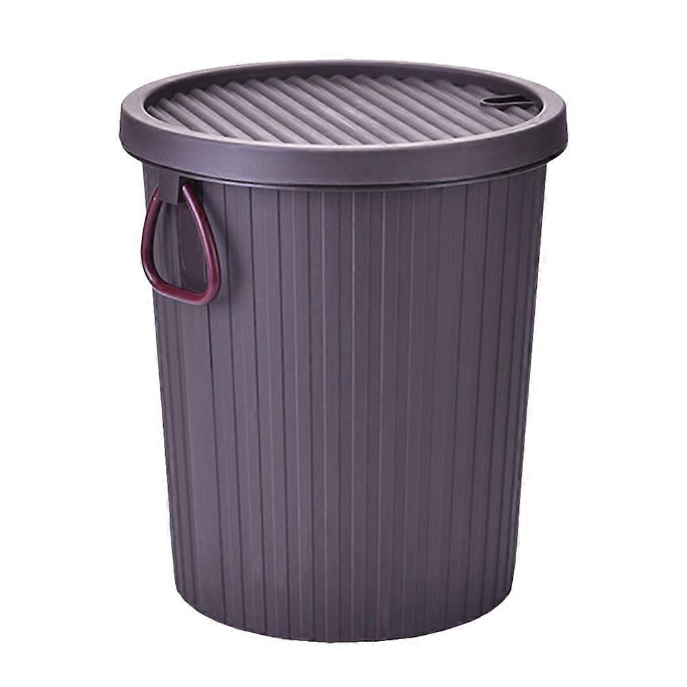 Tea Residue Bucket Plastic Trash Bin with Lid 2Pcs for Home Use