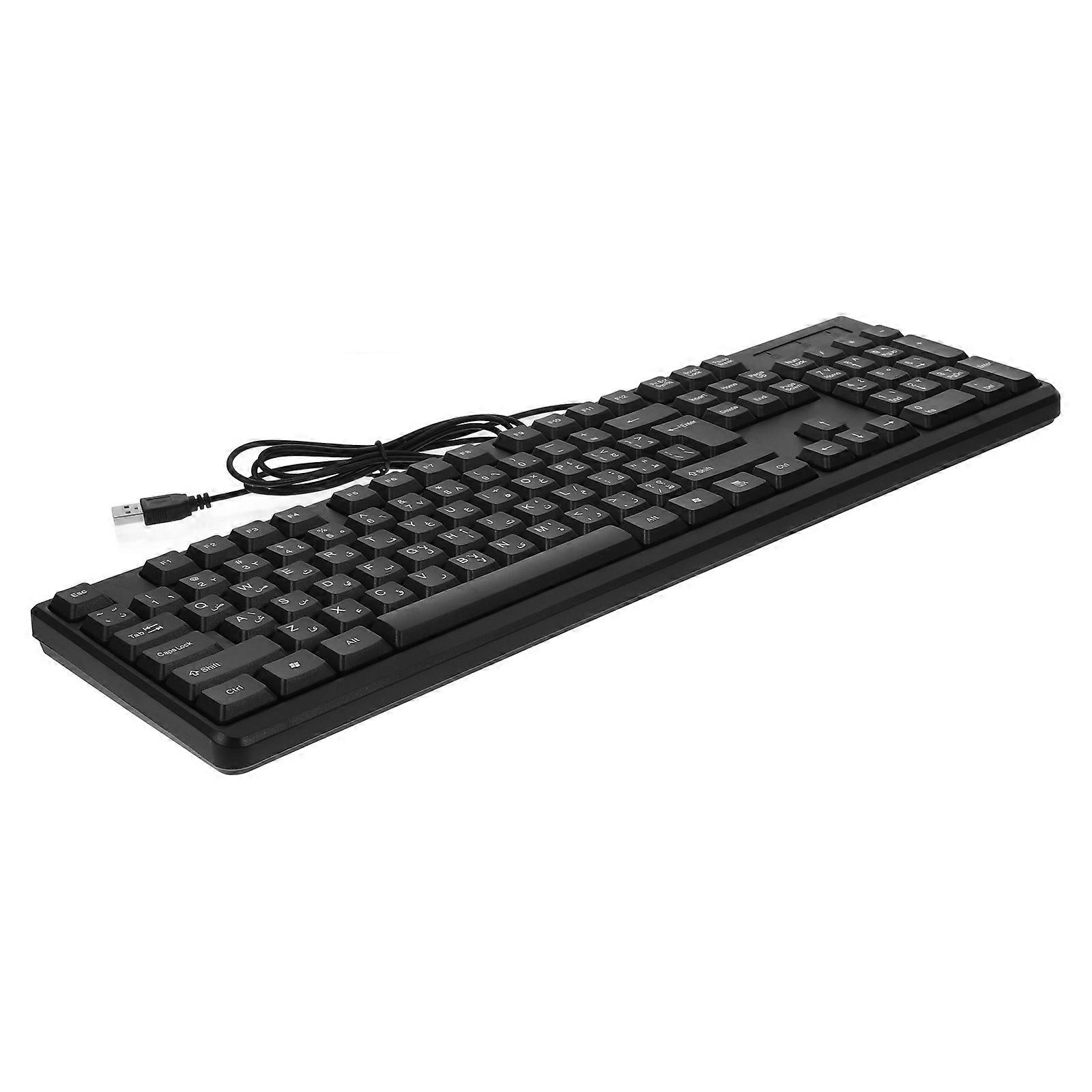 Wired Computer Keyboard Gaming Usb Powered Fast Response No Lag Durable For Laptop Desktop Computer Everyday Usage Black 1Set