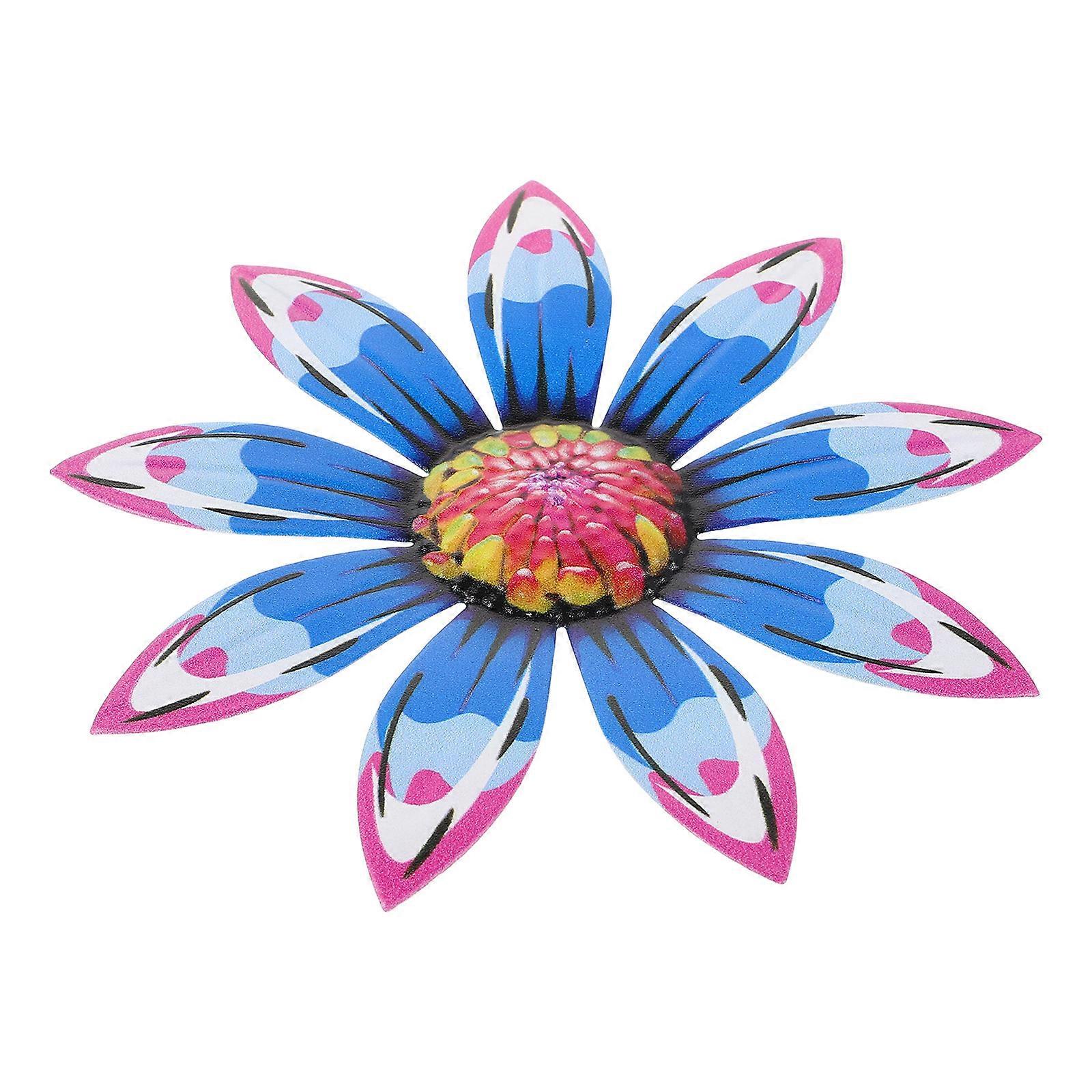 5Pcs Iron Flower Wall Sculpture Ornament Suitable For Bedroom With Simple Design And Size 17X17X0.5CM