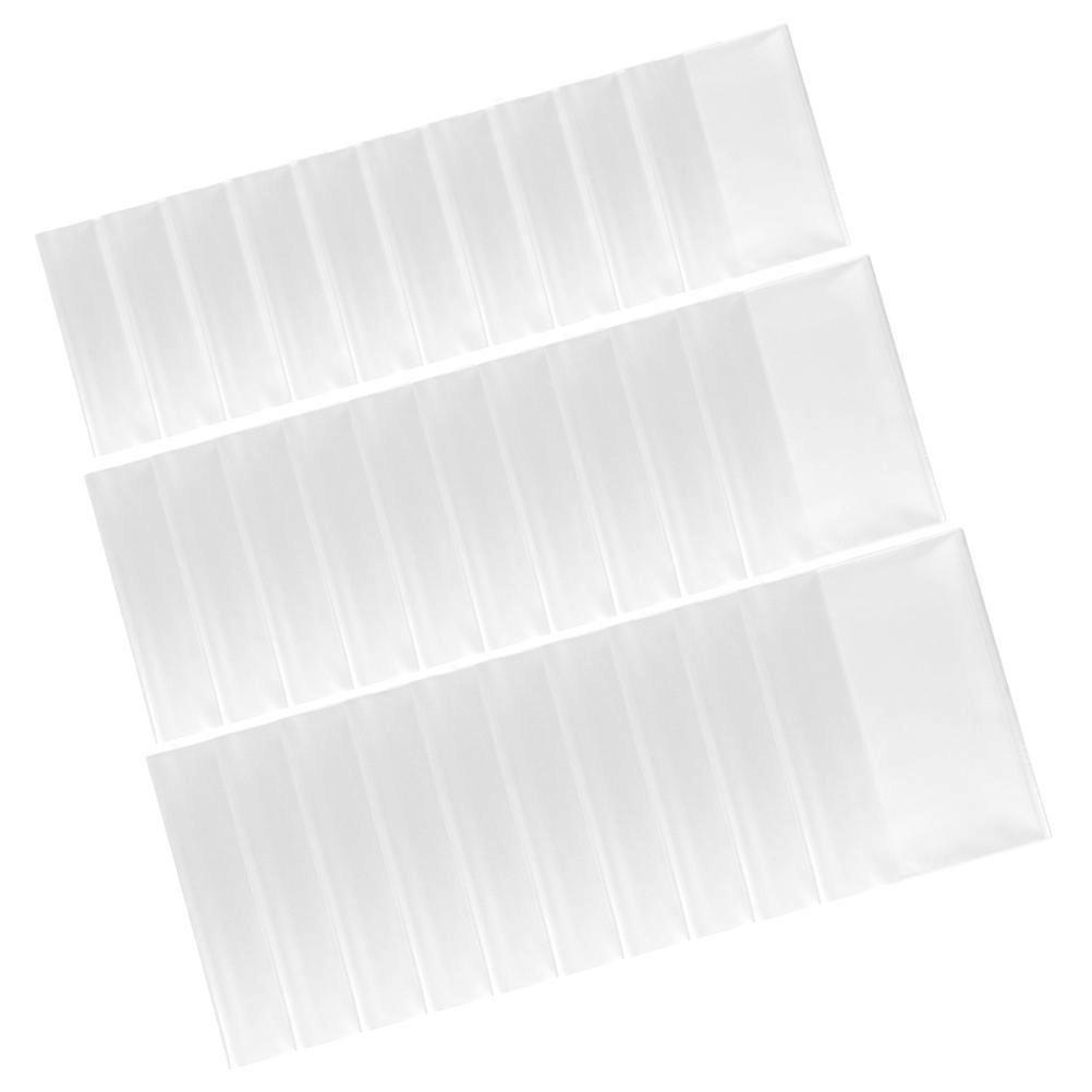 Practical Book Cover Transparent Thick Book Protector for Storage 90Pcs