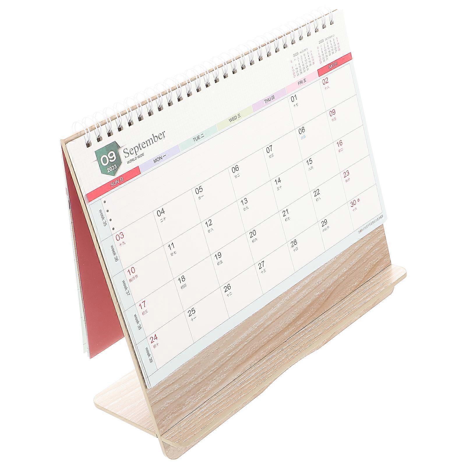 2024 Desk Calendar 4Pcs Standing Calendar for Home and Office