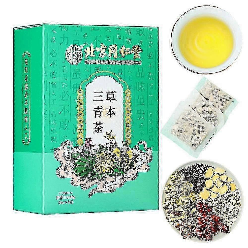 30個/ 5gハーブサンチンティー緑茶中国の毎日のハーブ栄養肝茶