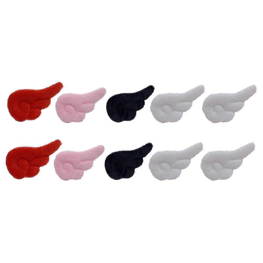Assorted Color DIY Angel Wings Plush Accessories for 150Pcs Crafts
