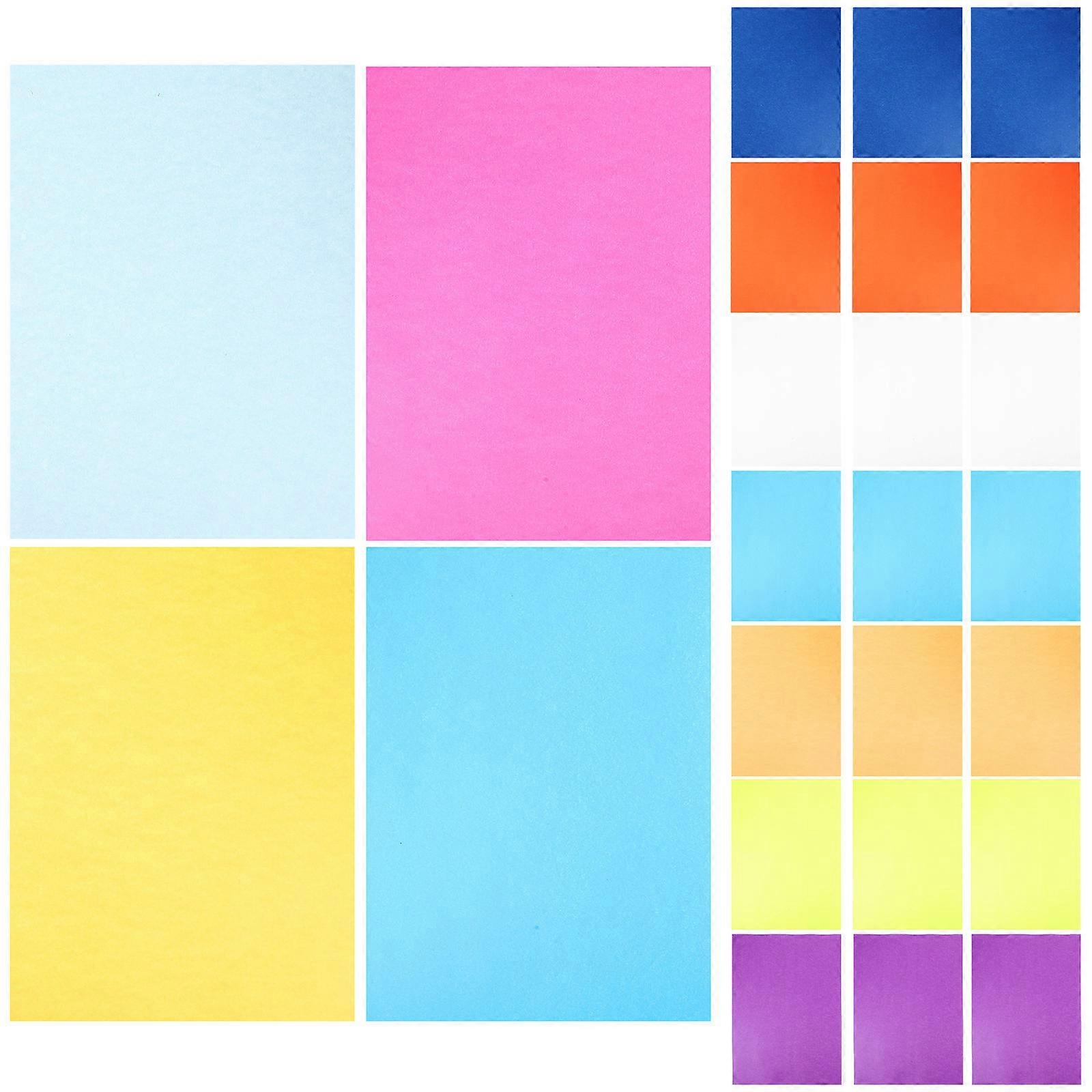 Multi-purpose Blank Painting Paper Sheets for Art Applications Assorted Color 100 Sheets
