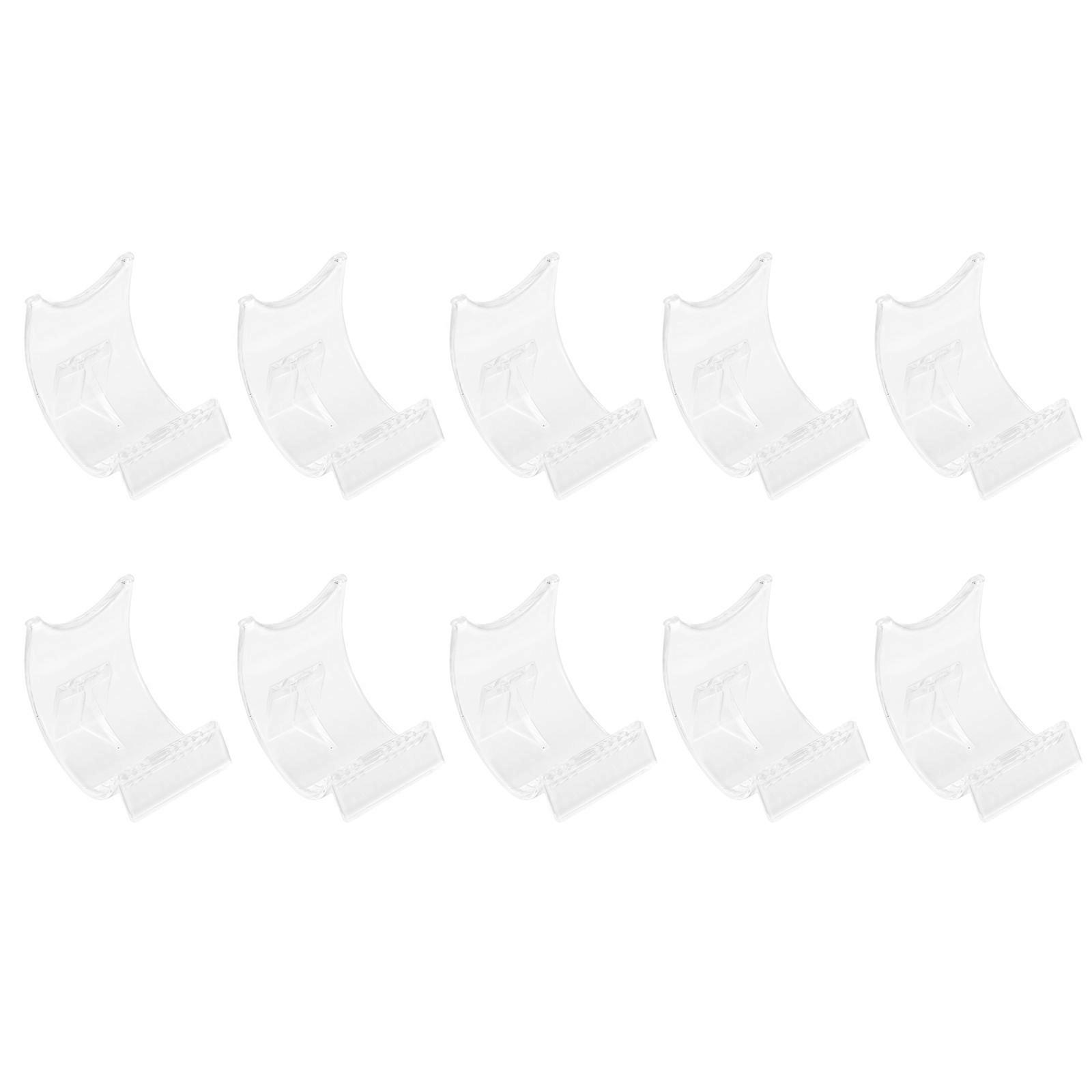 Transparent Acrylic Phone Brackets Desktop Stand for Storage 10Pcs