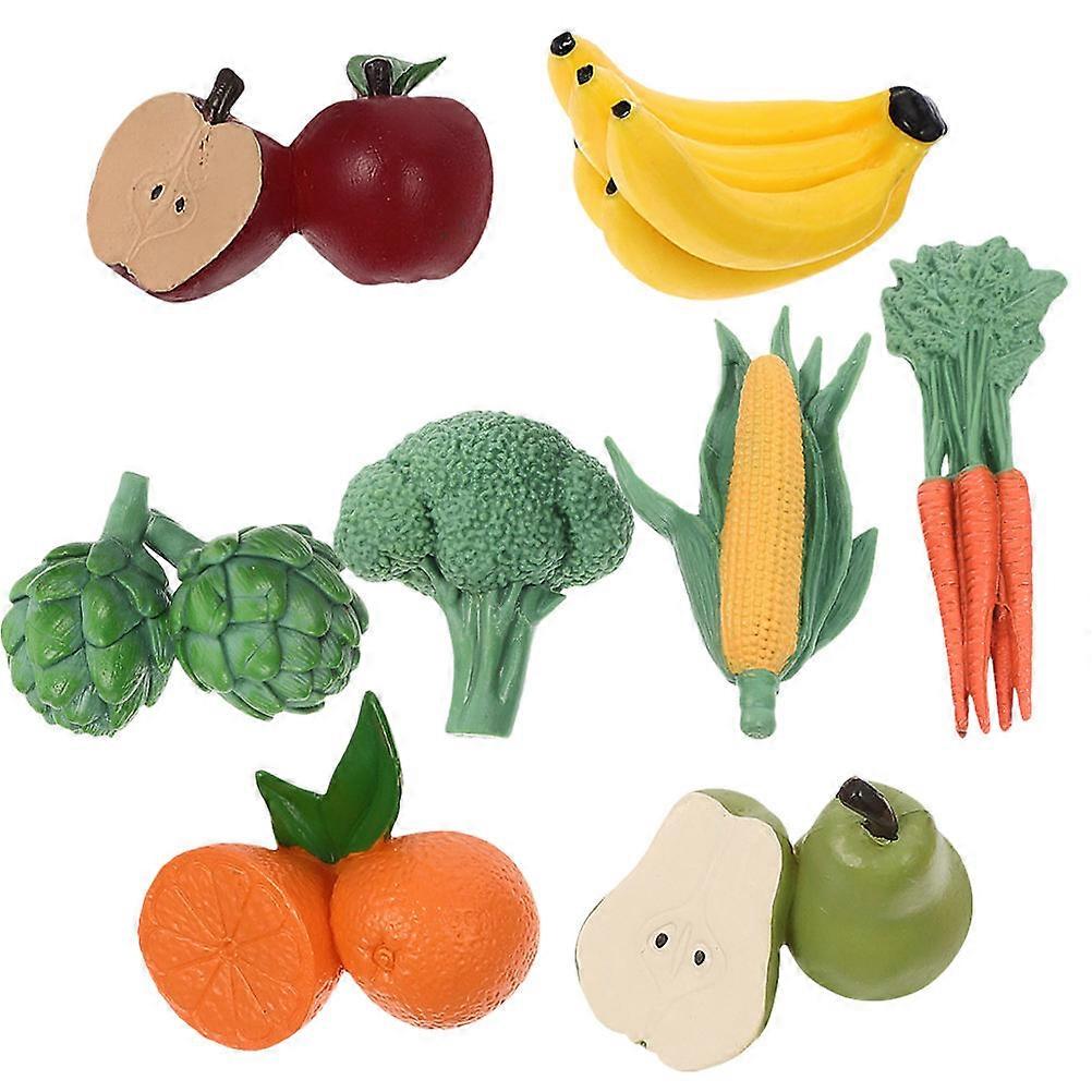 Artificial Fruit Models For Decoration Assorted Color Lifelike Shape Educational Toy 5 Sets