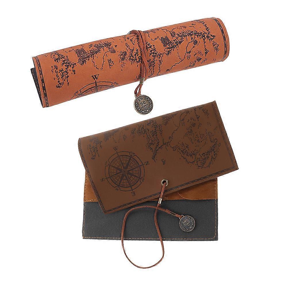 Pencil Roll Wrap Pen Organizer for Daily Use 6Pcs Portable Pencil Roll Case