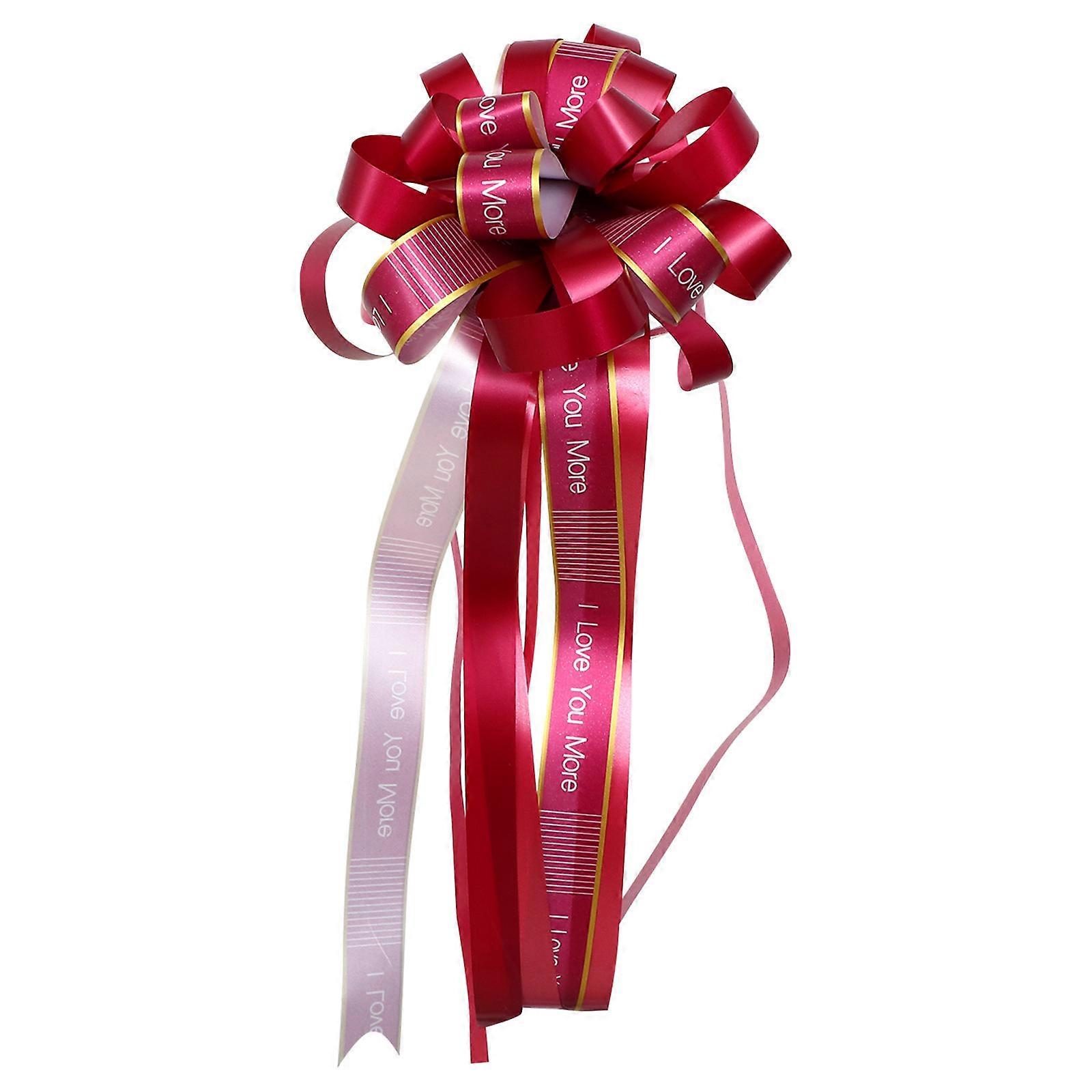 30Pcs Red Pull Bow Car Pull Bow Wedding Scenes Decoration