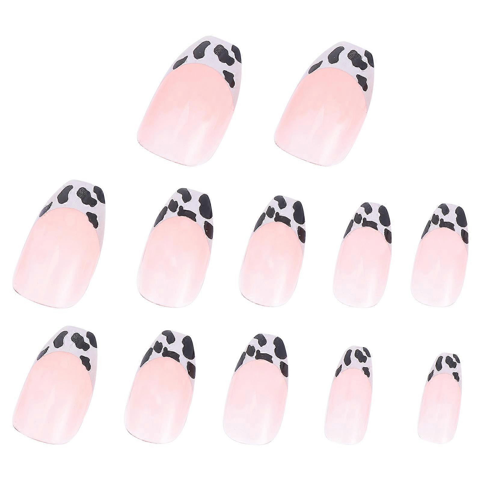 Press on Nails False Nails for Decoration 48Pcs Assorted Color Nail Art Set