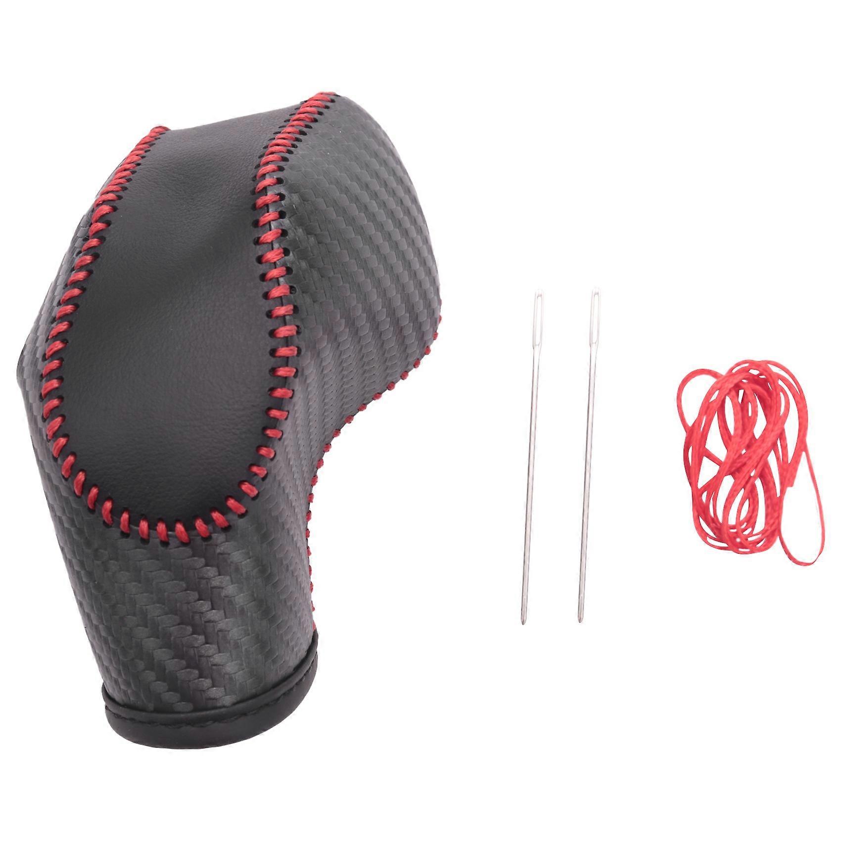 Auto PU Carbon Look Schaltknauf Abdeckung für Escape/Fusion/C-Max Energi Wagon/Fiesta/Focus