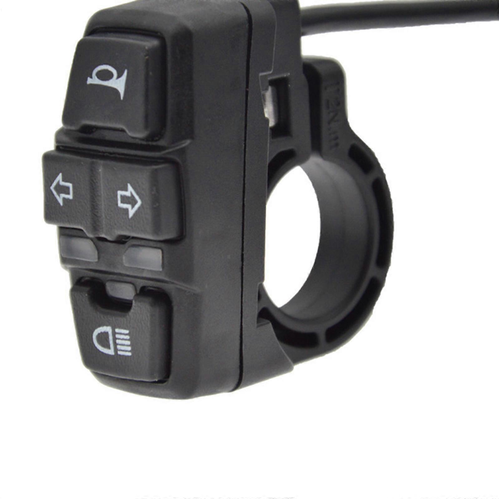 Frontlight Horn Turning Light Switch Motorcycle Bike Handlebar Grip Control