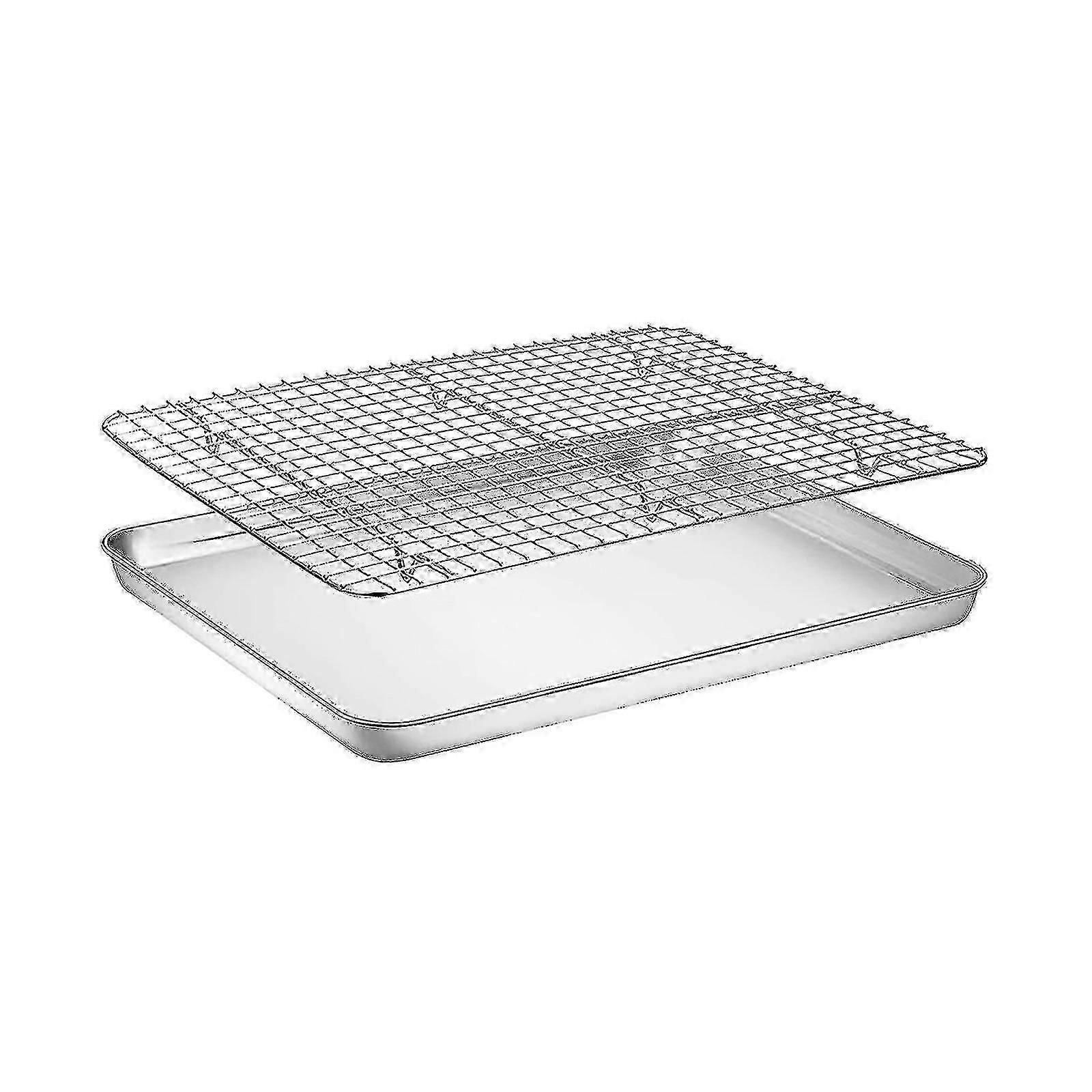 ステンレス製クッキーシートと冷却棚、無毒のベーキングシート
