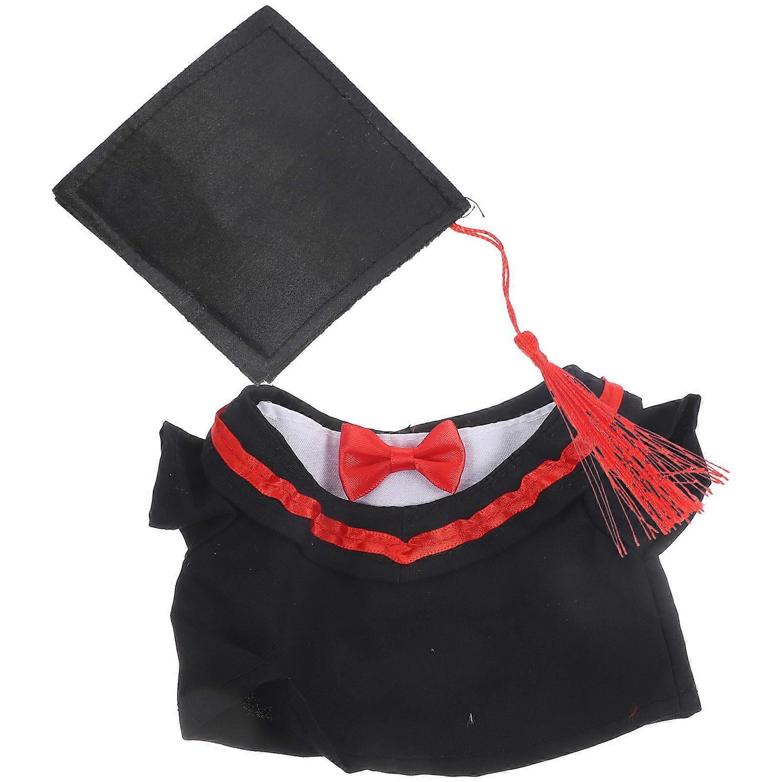 Graduation Style Doll Clothes Set for Kids Playing 10Sets Black Material