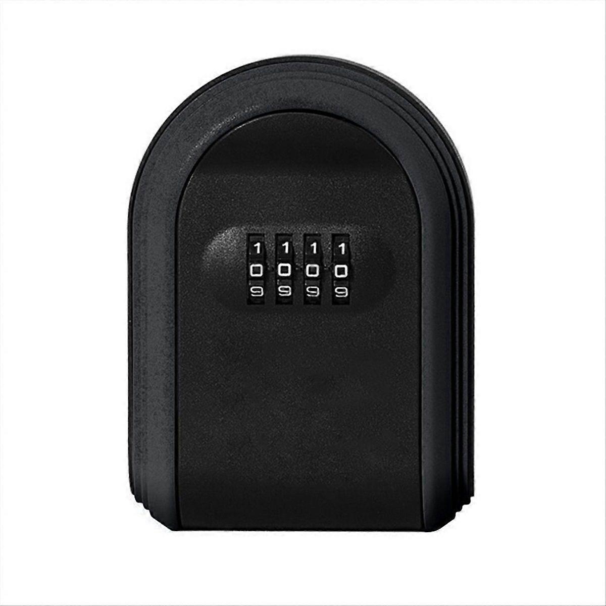 Key Safe Box Weatherproof 4 Digit Combination, Black