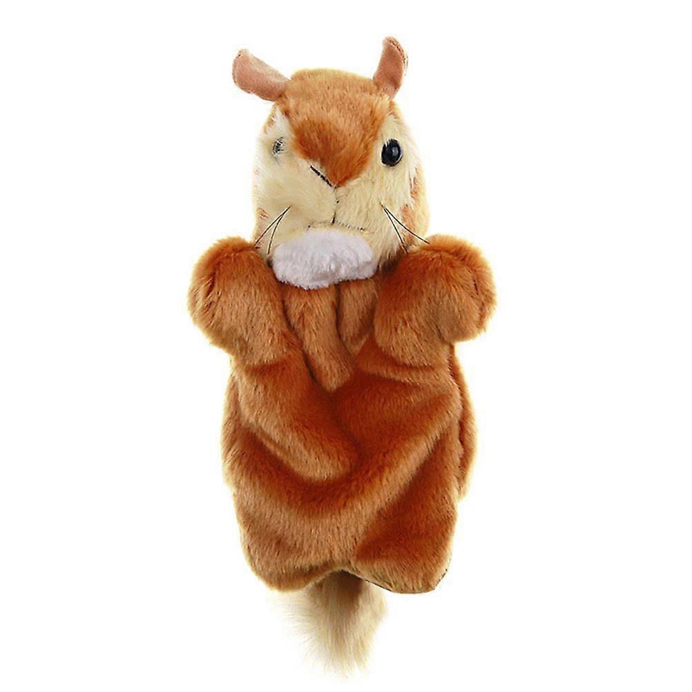 Squirrel Hand Puppet Creative Parent-child Plush Toy Lovely Plush Puppet Toy