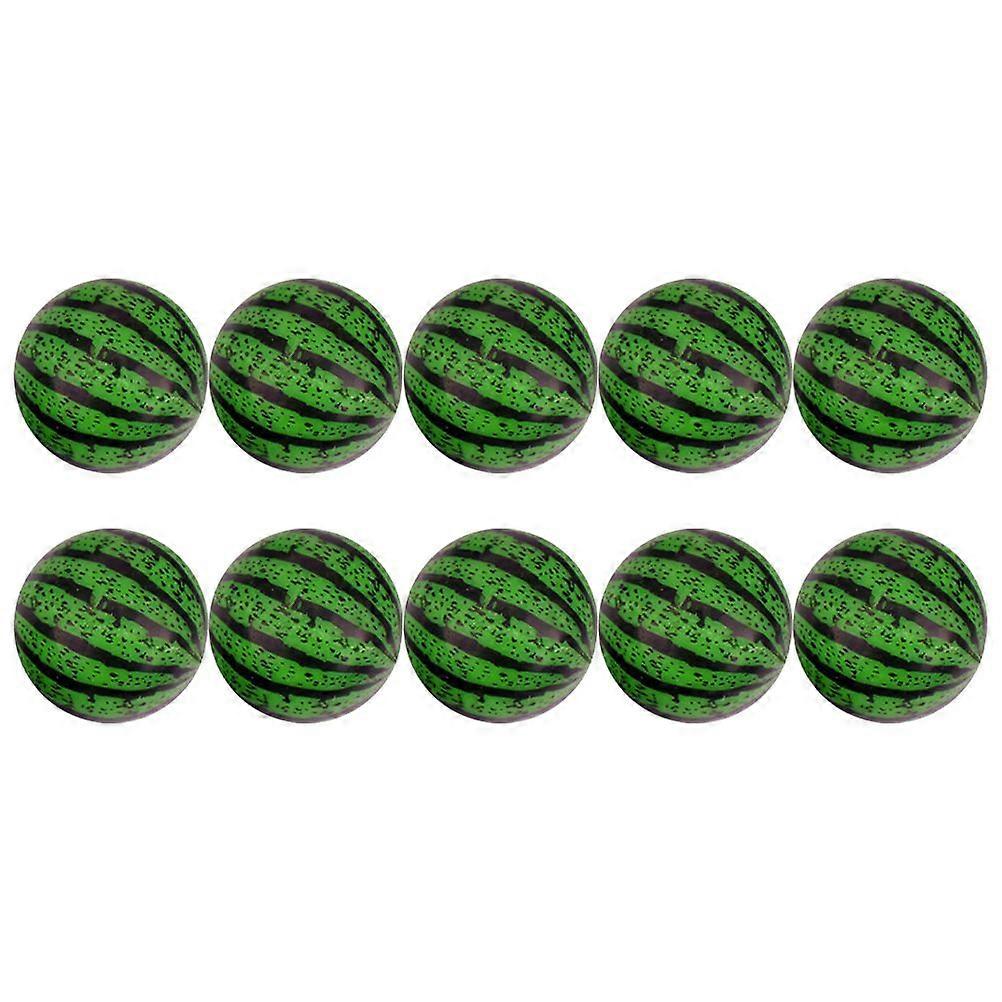 20Pcs Bounce Balls Watermelon Pattern Bouncy Balls Creative Jumping Balls