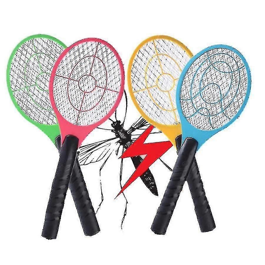 Elektrische Fly Insect Bug Zapper Bat Racket Swatter Bug Mosquito Wasp Pest Killer Fumigator Repellent Oplaadbaar Duurzaam - -subaoe