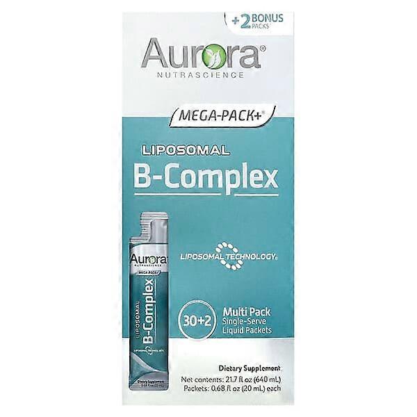 Aurora Nutrascience, Liposomal B-Complex, 32 Packets, 0.68 fl oz ( 20 ml) Each