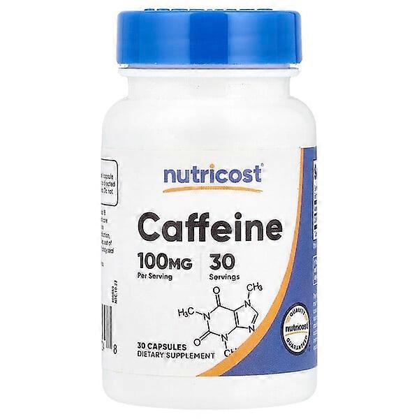Nutricost, Caffeine, 100 mg, 30 Capsules