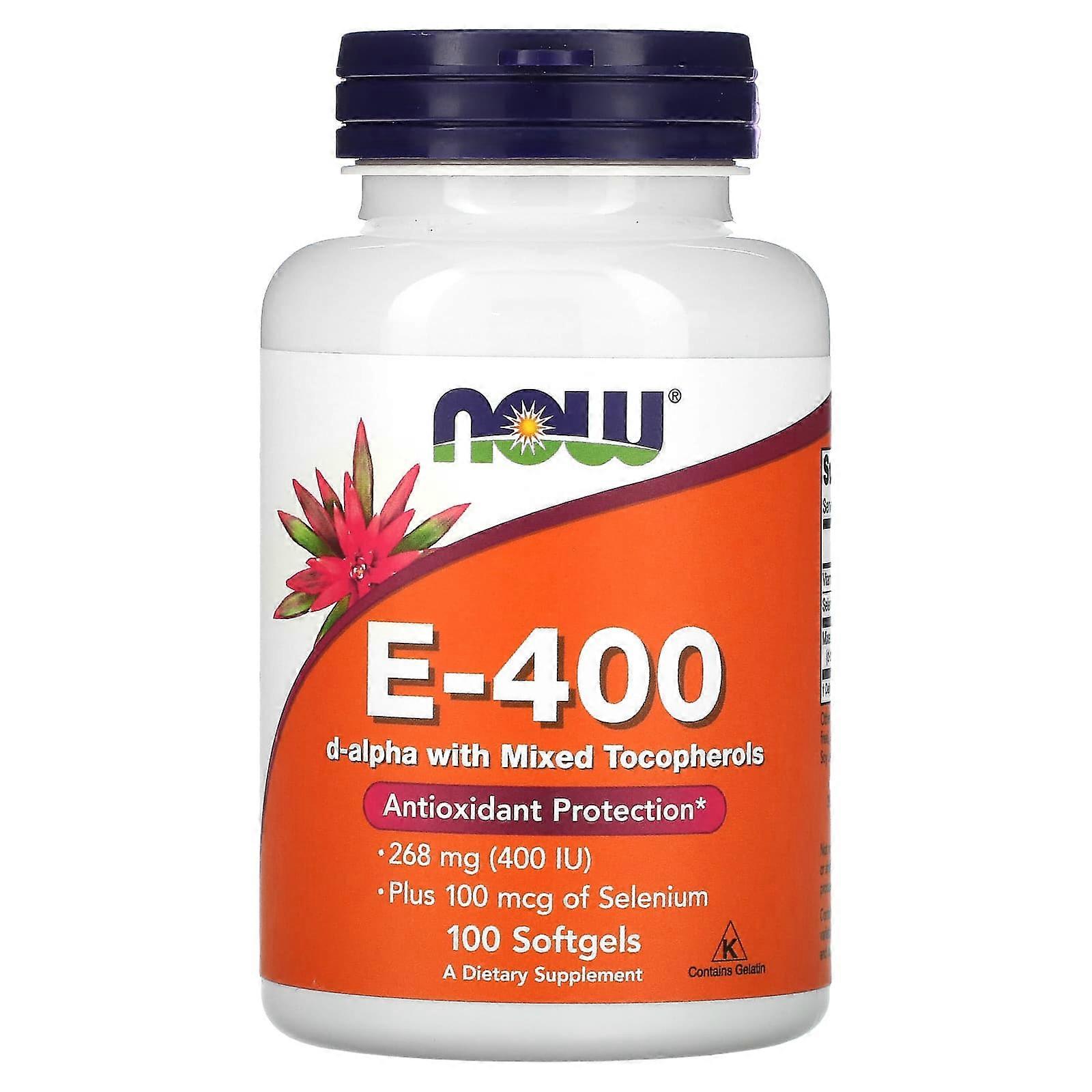 E-400 D-Alpha with Mixed Tocopherols, 268 mg (400 IU), 100 Softgels