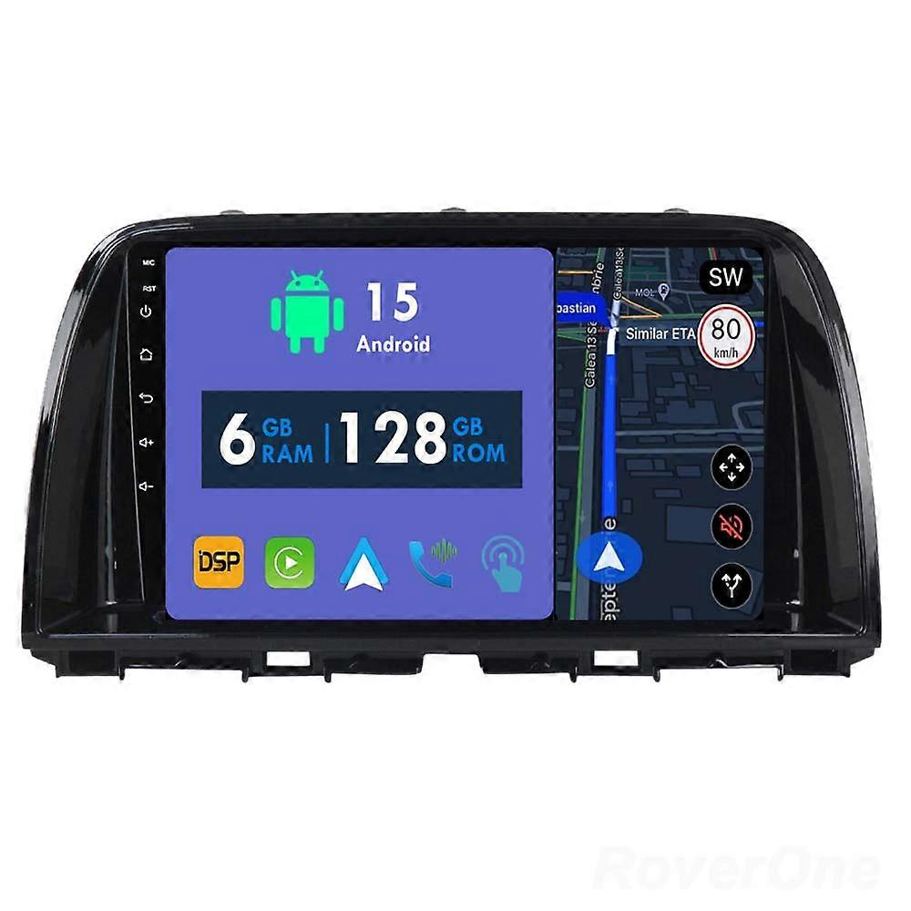 Car Radio 6G+128G CarPlay GPS Navigation Head Unit for Mazda CX5 CX-5 CX 5 2012 - 2015 Android Auto Bluetooth Stereo Touch Screen