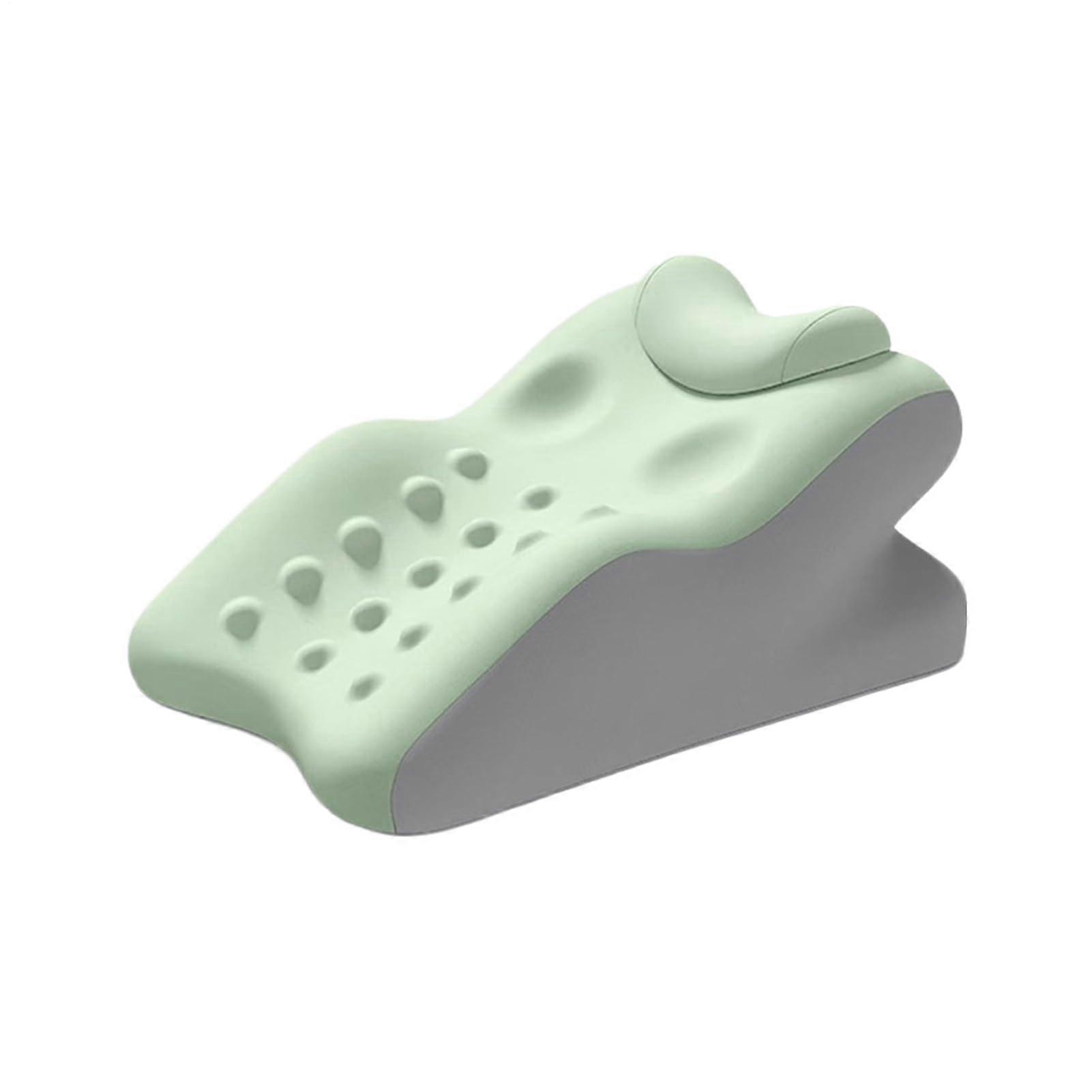Pillow Wedges for Sleeping Ergonomic Pillow Wedge Memory Foam Neck Support Washable Cover For Side Sleeper Green