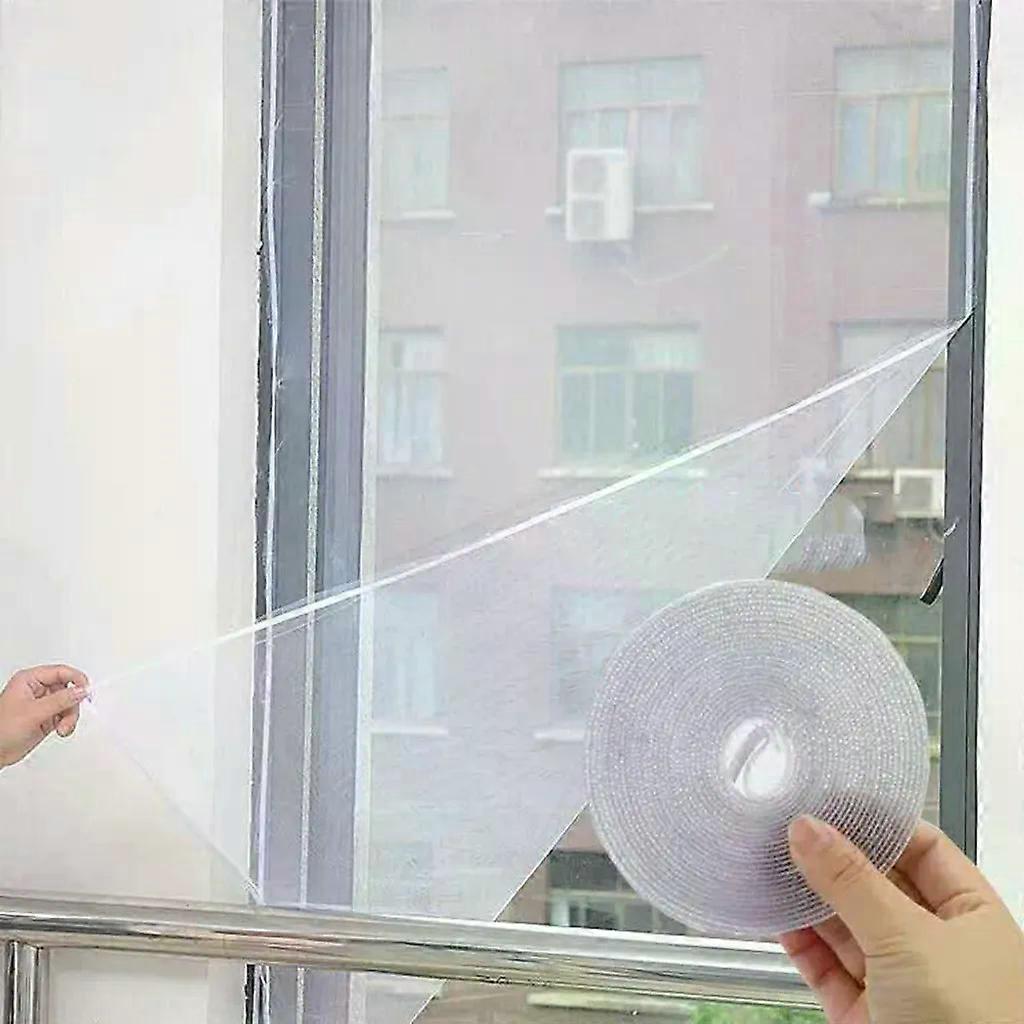 2x Fly screen window 130x150cm, mosquito net, insect protection, H0146