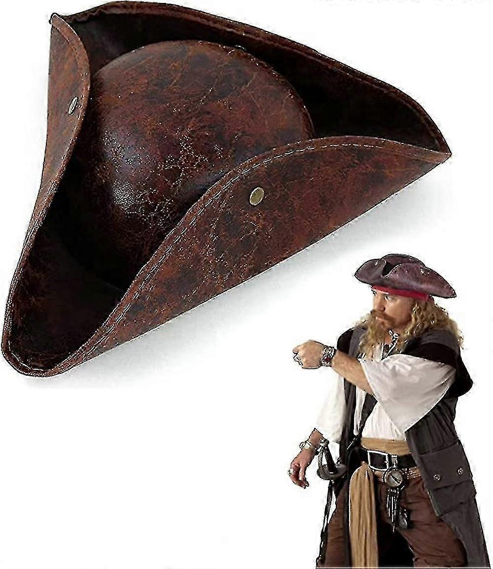 Piratenhut für Erwachsene Halloween Hüte für Erwachsene Colonial Style Tricorn Hut Geeignet