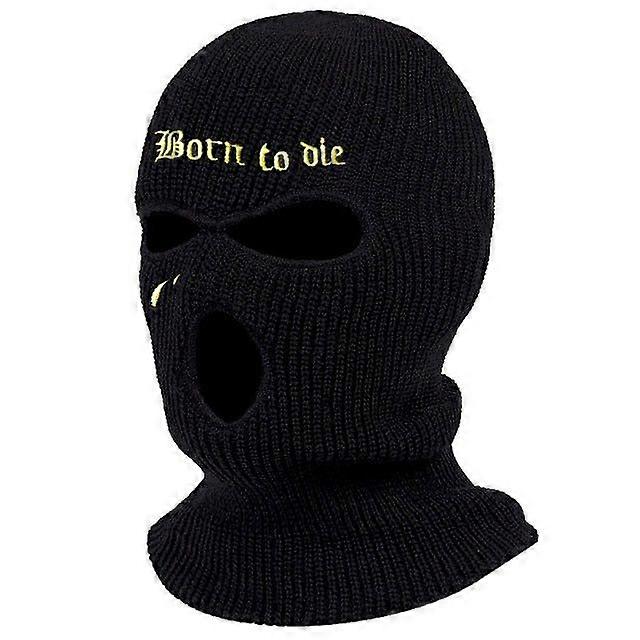 الشتاء قناع التزلج دافئ للجنسين قناع بالاكلافا قبعة كاملة الوجه محبوك التزلج على الجليد كاب الهيب هوب قبعة صغيرة 3 ثقوب