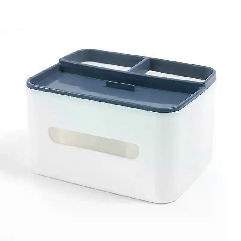 1pc Desktop Organizer Tissue Box Multi-function Remote Clutter Storage Cell Phone Holder Car Tissue Box Desk Storage Tools