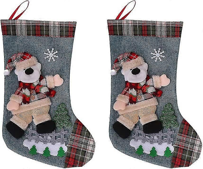 2 Pack Plaid Classic Kerstkousen