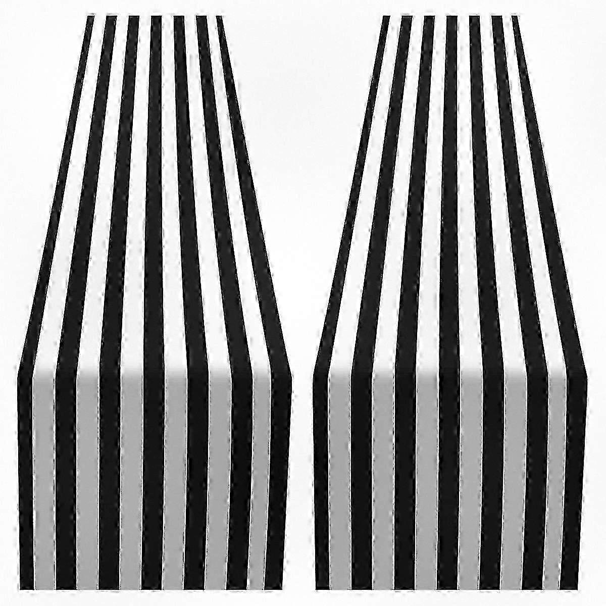 Striped Table Runner in Polyester Material for Stylish Table Decor Suitable for Indoor and Outdoor Events, Perfect for Family Dinners and Ga