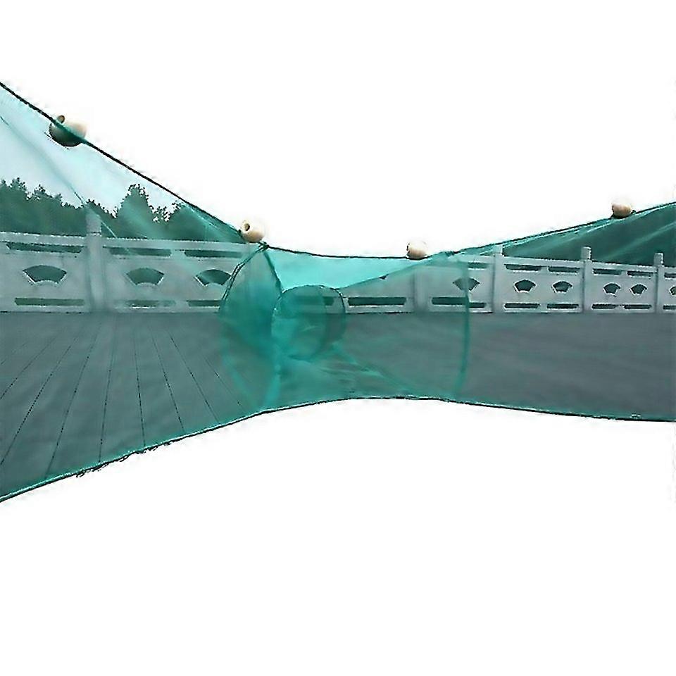 For Fish Trap Portable Crap Shrimp Mesh Cage Fishing Trap Network Foldable Blocking Net Tackle Antie