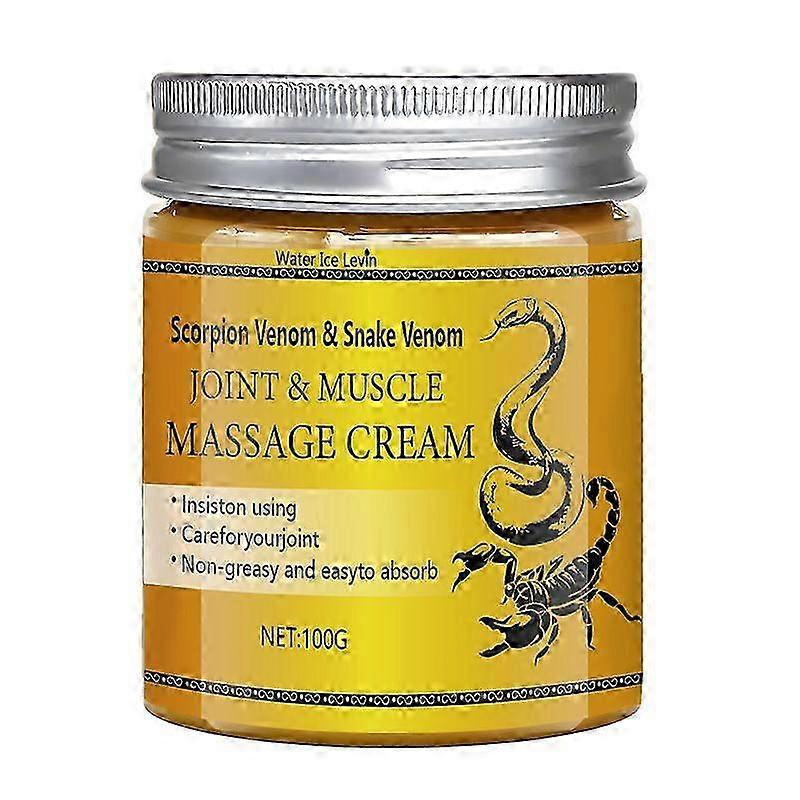 Joint Relief Cream with Scorpion Venom & Snake Venom, Joint & Muscle Massage Cream, Fast-Acting Formula for Post-Workout Recovery, Supports Joint Comf