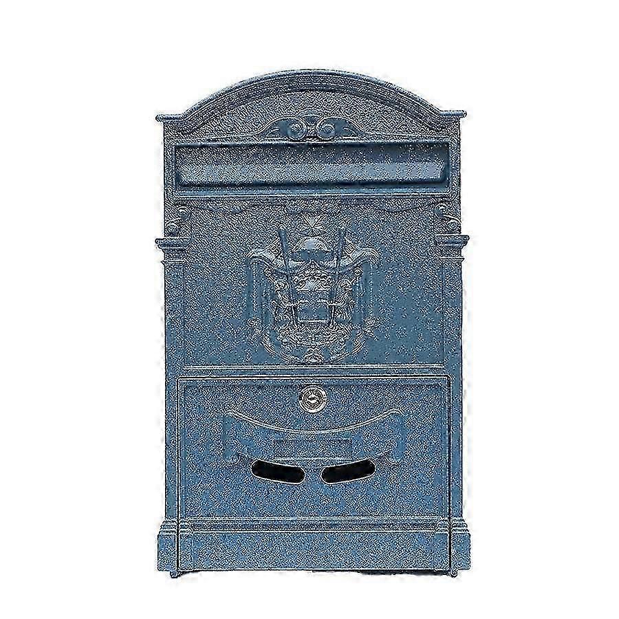 صندوق بريد مقاوم للماء على الطراز الأوروبي الرجعية مع صندوق بريد خارجي مثبت على الحائط لملحق المنزل يتميز بقفل المفتاح