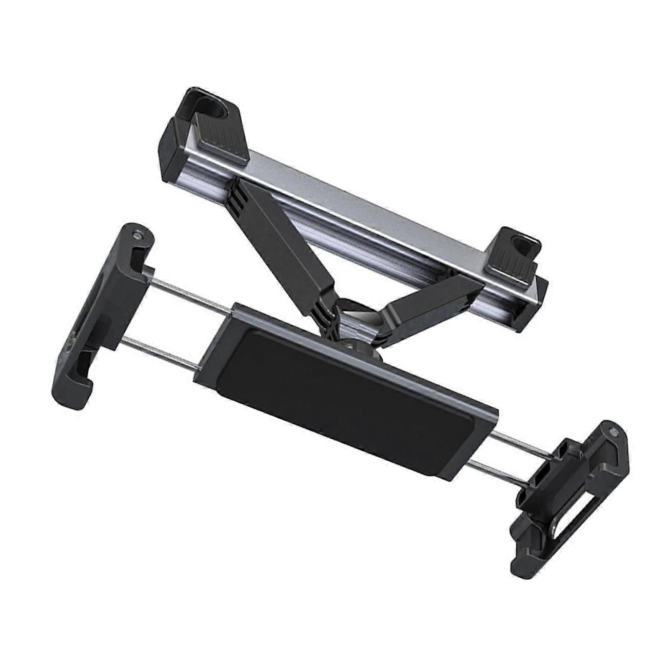 Car Headrest Tablet Holder Adjustable Rotation For Various Tablet Models Durable Material Easy To Clean