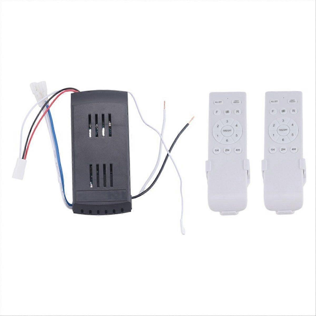 Universal Ceiling Fan Remote Control Kit 30W 6Speed Timing Function Replacement Remote for DC Ceili