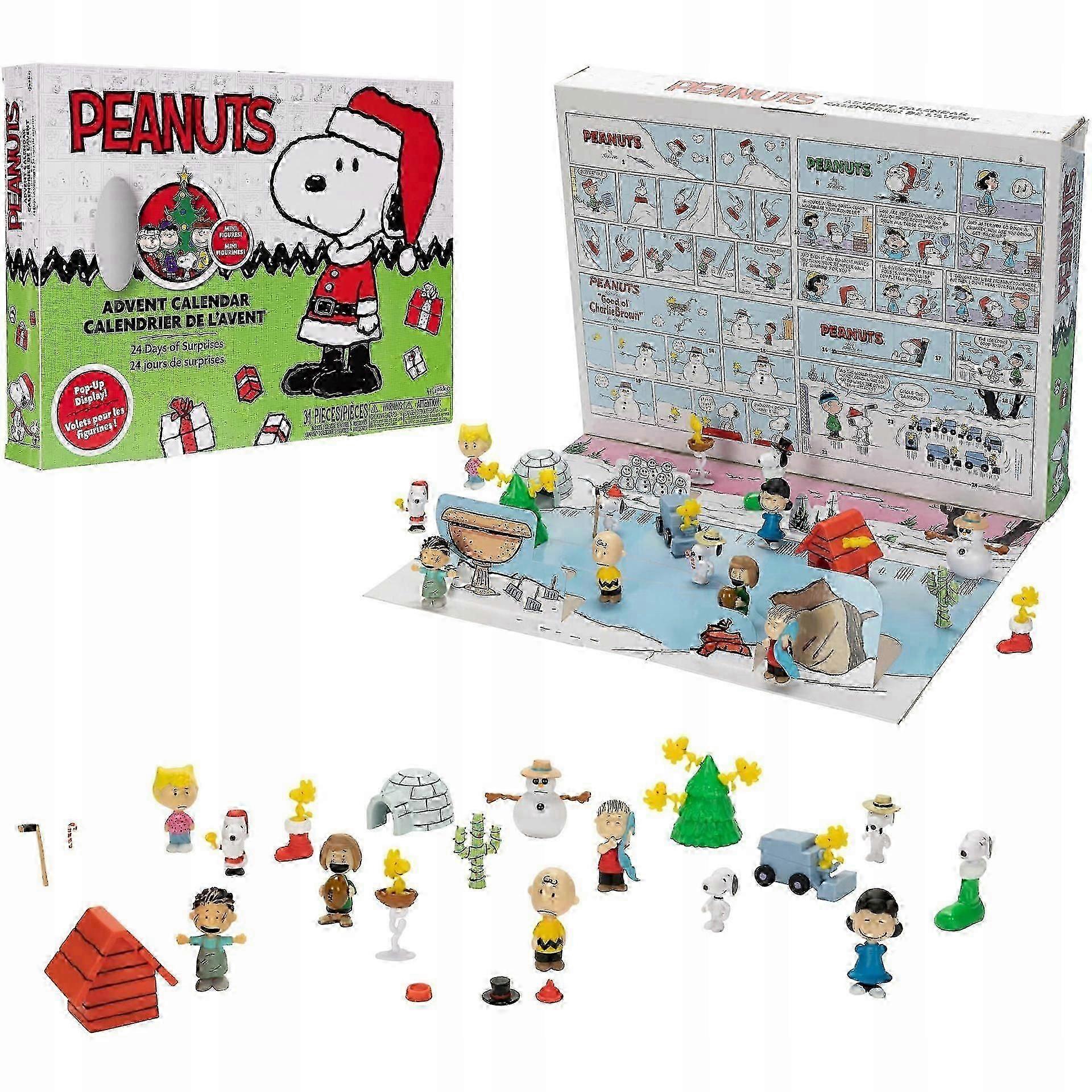 Advent Calendar Whth Peanuts + 24 Days Of Gifts 5cm Scale Figure, Snoopy