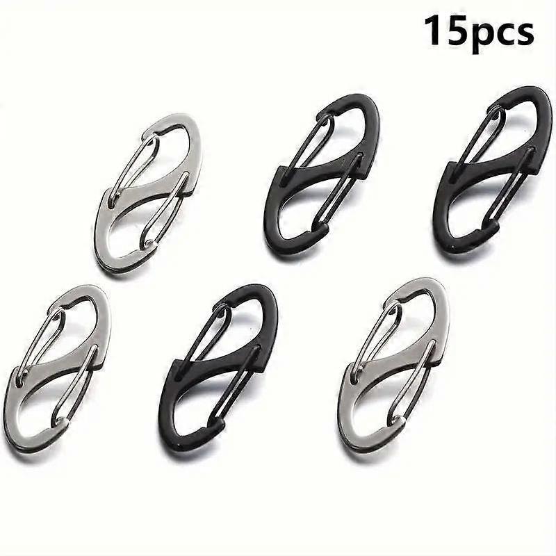 Backpack Zipper Lock, 15pcs Anti-theft Zipper Clip Keeps Zipper Closed Lock, Multi-functional S Buckle Metal Buckle Lock