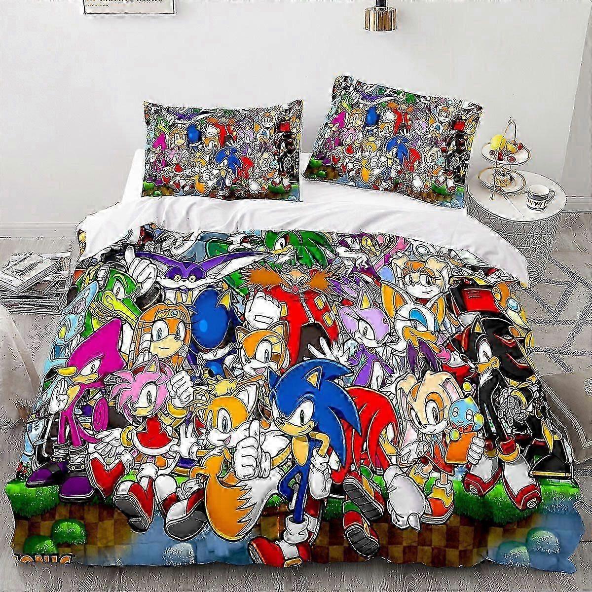 Anime series 3D digital printing basketball series down and brushed bedding three-piece set