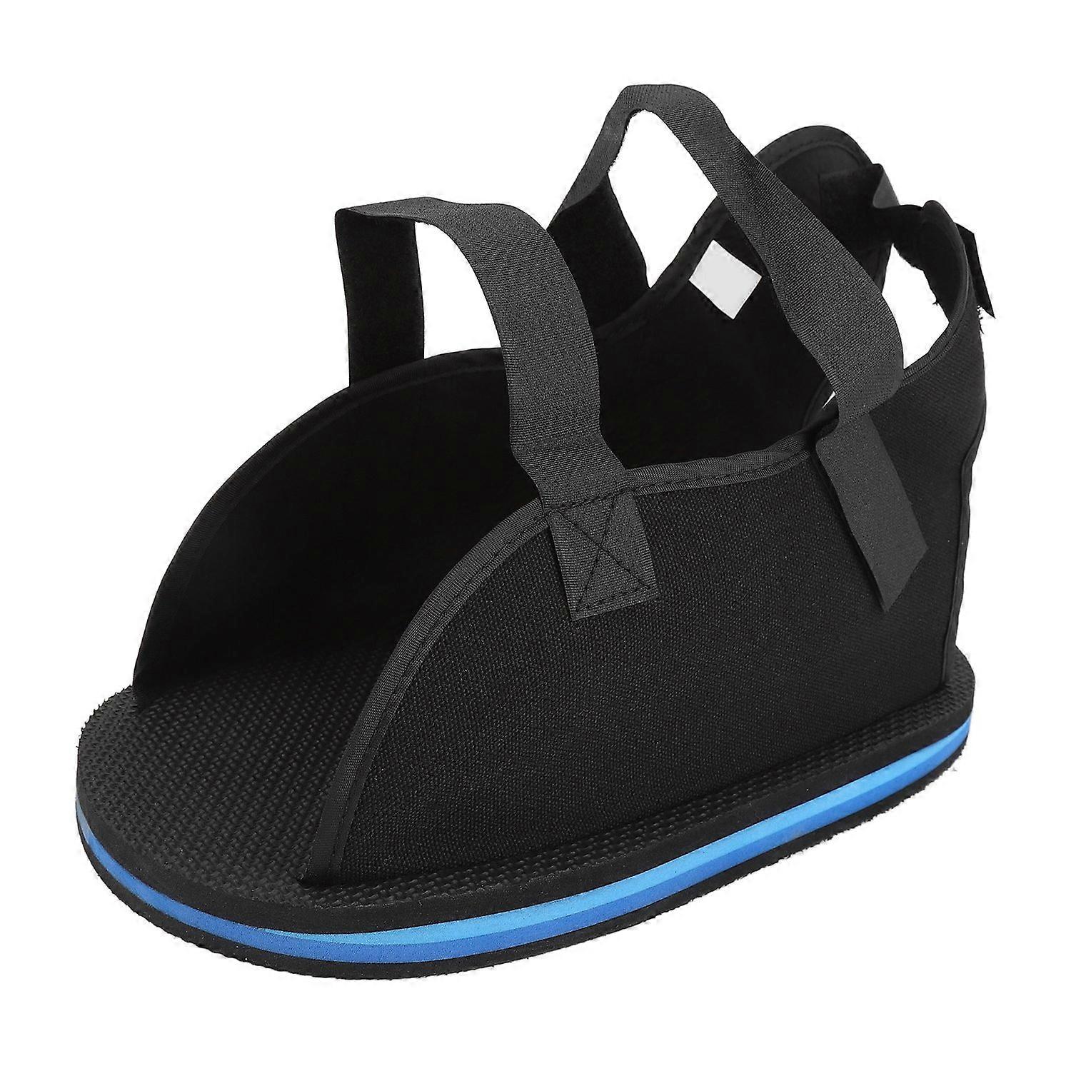 Cast Shoe Open Toe Non Slip Stable Flat Sole Adjustable Foot Injury Post Op Cast Shoe ML 28.5cm/11.2