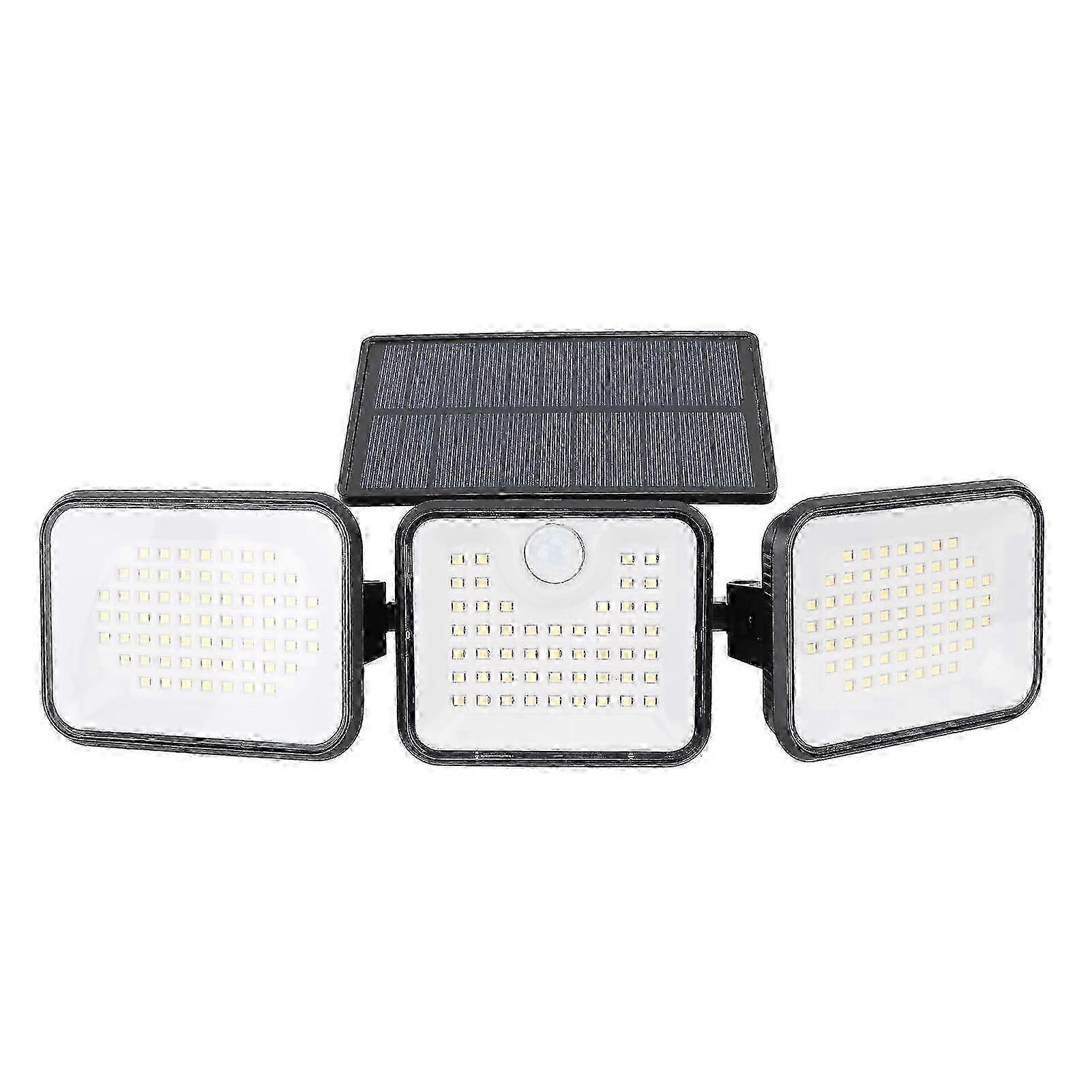 Energy Efficient Solar Motion Sensor Light - 3 Head Outdoor LED Lamp for Street Edition 1110
