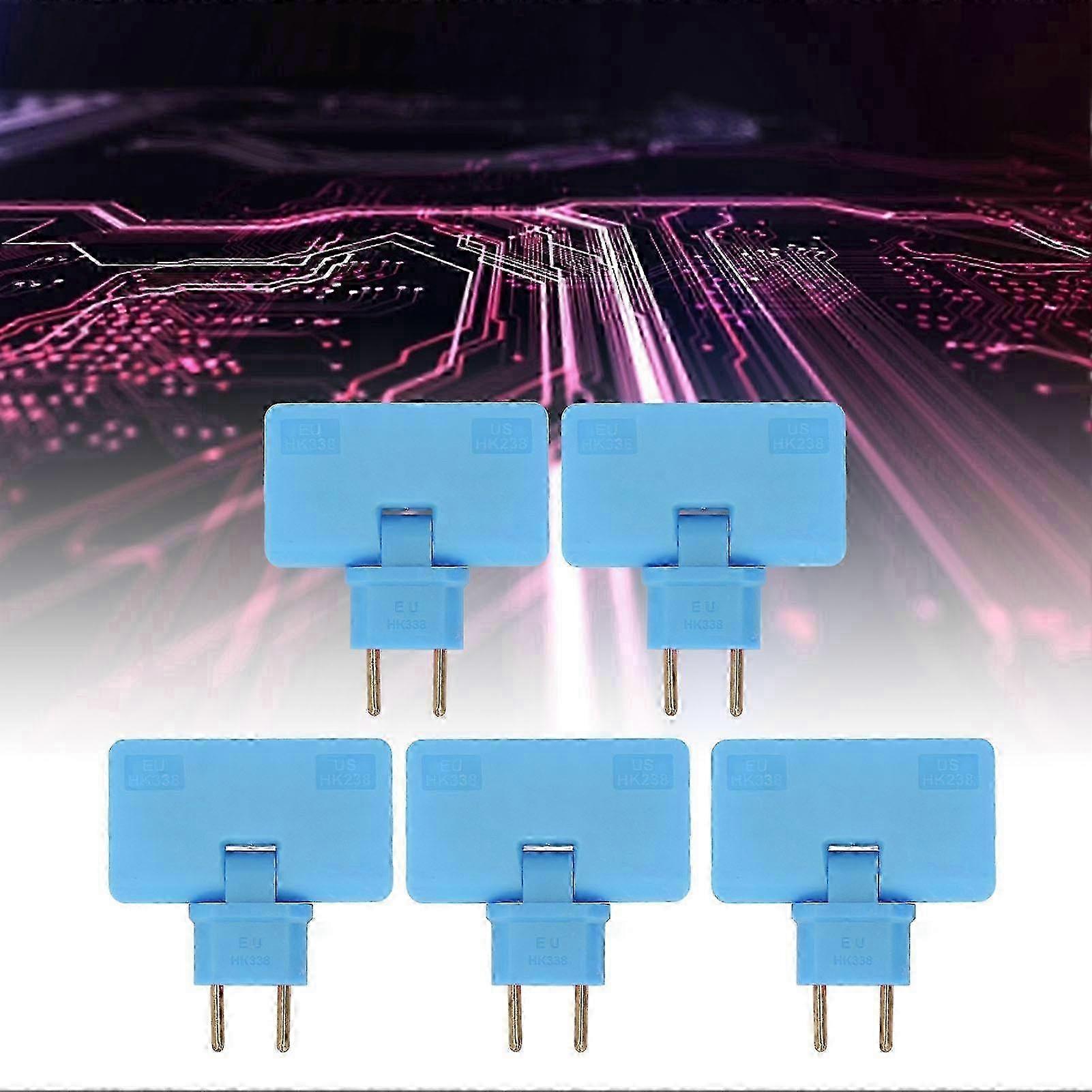 5Pcs Socket Converter Cordless 180 Degree Extension 1 to 3 Adapter