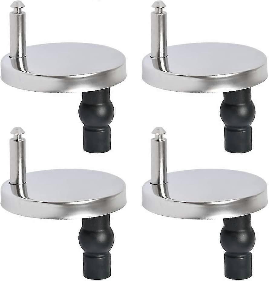 4 stk universal toalett sete hengsler rustfritt stål toalett sete skruer rask frigjøring topp erstatning