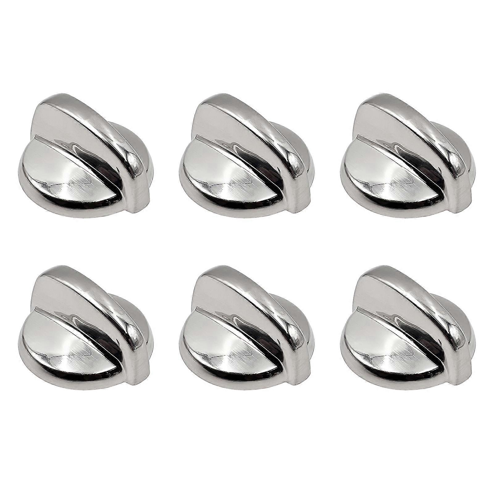 6PCS Various Model Control Knob Gas Cooker Handle Replacement ABS Texture Easy Turn Attach for Accurate Flame Adjustment Multicolor