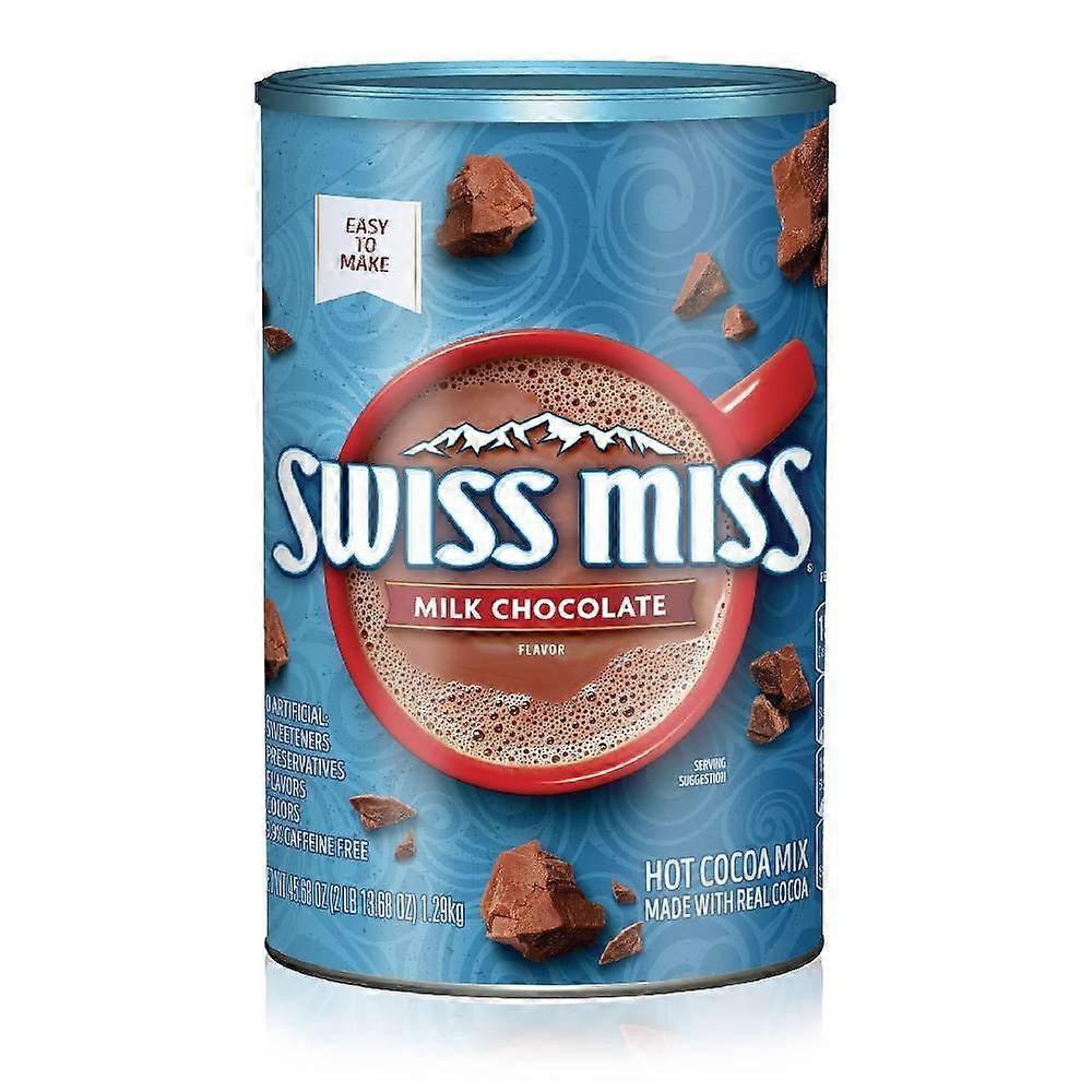 علبة مزيج الكاكاو الساخن بشوكولاتة الحليب السويسرية Miss Classics ، 45.68 أونصة