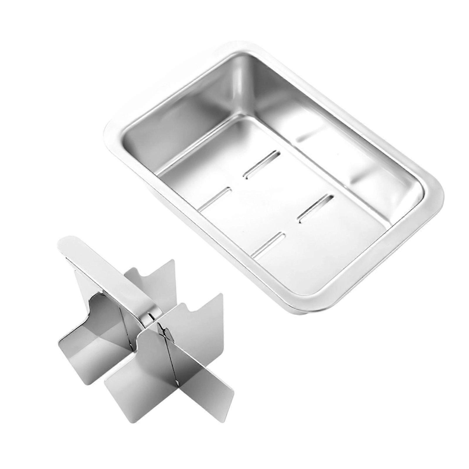 Rustproof Fast Release Stainless Steel Ice Cubes Mold For Party Drink 6-Cavity Ice Making Mold with Handle Multicolor