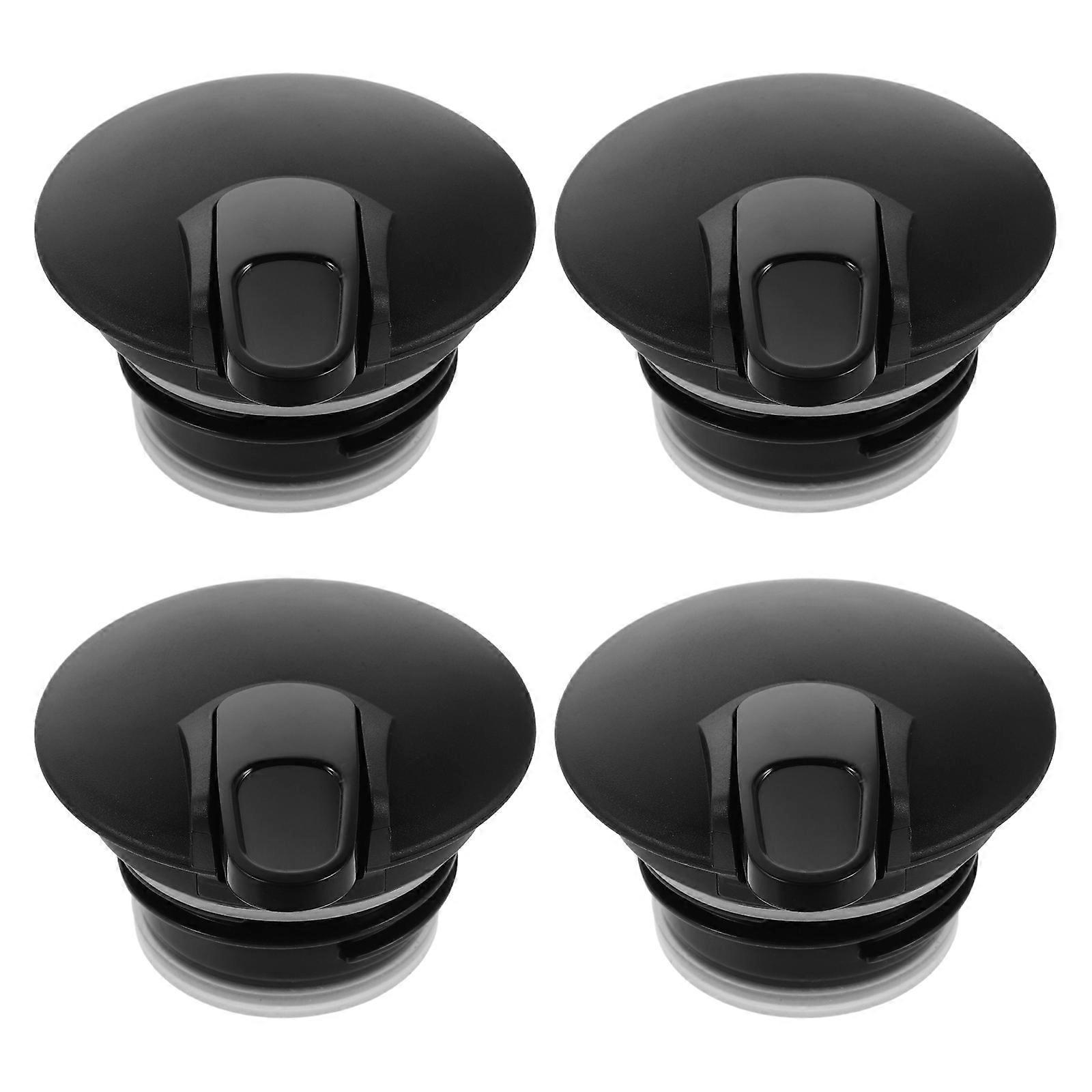 Coffee Carafe Lid Replacement for Heat Retention with 4Pcs Black Carafe Lids